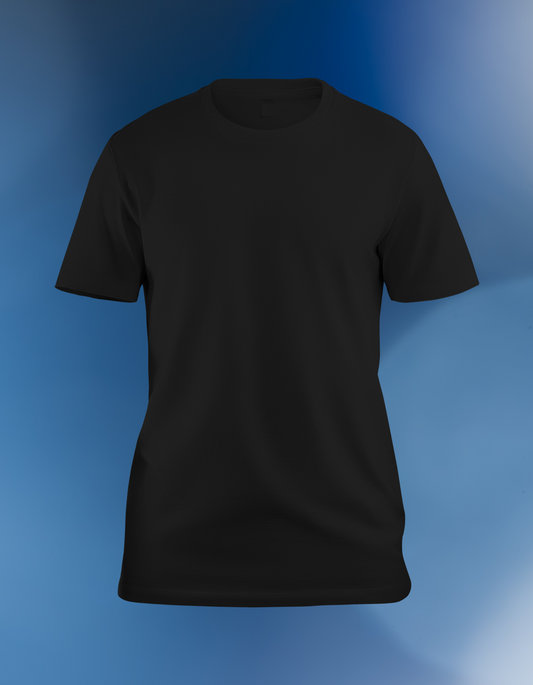 REGULAR BLACK T-SHIRT